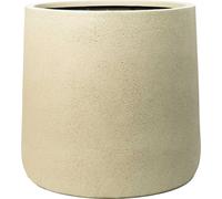 Bac à plantes VIVANNO en fibre de verre VEKRA, rond, beige Vesuv mat - 55 x 50 cm
