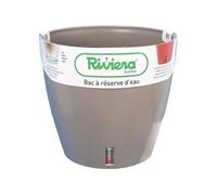 Bac à réserve d'eau Rond Eva New 36 Taupe - 24,5 L