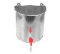 Bac à Shampoing Mural Vintage 8l pour Salon de Coiffure | Fer et Plastique, avec Robinet Incliné, Installation Facile, Réservoir Compact Argenté pour Usage Professionnel