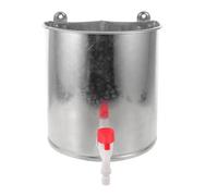 Bac à Shampoing Portable Mural 8l en Acier Galvanisé avec Robinet | Seau D'eau Argenté, Forme Profonde et Ergonomique, pour Salon de Coiffure, Usage Quotidien