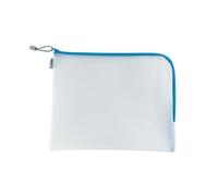 Bac à stylos - HERMA - 20015 - EVA - Zippée - Bleu et Transparent