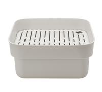 Bac à vaisselle, avec égouttoir, gris clair, Brabantia