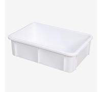 Bac alimentaire empilable 600 x 400 mm - Capacité : 25 L - Blanc