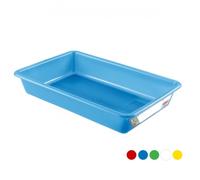 Bac alimentaire plat avec étiquette HACCP 3 litres - Jaune