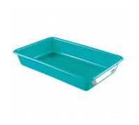 Bac alimentaire plat avec étiquette HACCP 3 litres - Vert