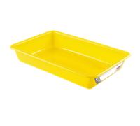Bac alimentaire plat avec étiquette HACCP 8 litres - Jaune