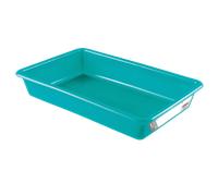 Bac alimentaire plat avec étiquette HACCP 8 litres - Vert