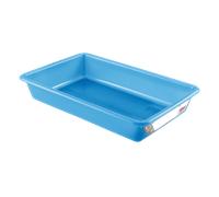 Bac alimentaire plat traçabilité HACCP 5 litres - Bleu