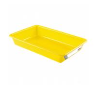 Bac alimentaire plat traçabilité HACCP 5 litres - Jaune