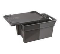 Bac aller-retour gerbable emboîtable Allibert 600 x 400 x 300 mm à contenance de 50 Lt G