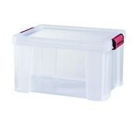 SUNDIS Boîte de rangement avec couvercle Clip'N Store 17 L 38x29x22 cm transparent