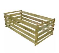 Bac de compostage - vidaXL - 180x90x90 cm - Bois de pin imprégné - Résistant à la pourriture - Montage facile