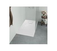 vidaXL Receveur de douche SMC blanc 120×70 cm