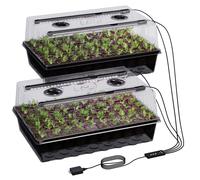 Bac de germination auto-arrosable avec 120 cellules et lumière de croissance pour les semis d'intérieur