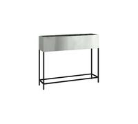 Bac De Jardin Surélevé Argent 100 X 26 X 82 Cm Acier Galvanisé