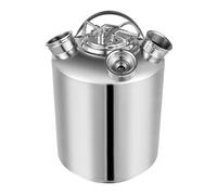Bac de nettoyage à 3 têtes, en acier inoxydable, 10 l, avec couvercle, avec 2 lances Keg de type A et lance Keg de type S