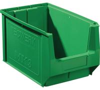 Bac de rangement à fentes L350/300 x l210 x H200 mm, PE vert