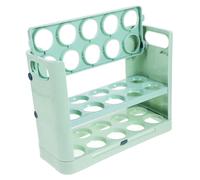 Bac de Rangement à Trois Niveaux pour Porte de Réfrigérateur, Vert | Plastique, Format Étroit pour Œufs de Poule, Capacité Généreuse, Usage Maison, Limite les Chocs