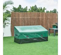 Bac de rangement « Alanno » 560 L Acier 155 x 64 x 75 cm Vert / Noir