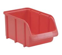 Bac de rangement - ALUTEC - 673100 - Rouge - Plastique - Taille 3