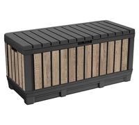 Bac de rangement de jardin KETER Kentwood 350 L - 128 x 54 x 59 cm - ashwood / frêne