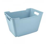 Bac de rangement élégant avec poignées 12 litres - Bleu