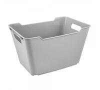 Bac de rangement élégant avec poignées 12 litres - Gris