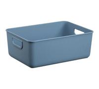 Bac de rangement en plastique élégant Taille M - Bleu