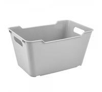 Bac de rangement lifestyle 6 litres avec poignées - Gris