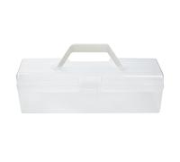 Bac de rangement portable pour outils et fournitures d ' artisanat Grand récipient transparent pour l ' organisation, passe micro-ondes et lave-vaisselle Bac de rangement portable