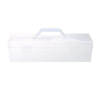 Bac de rangement portable pour outils et fournitures d ' artisanat Grand récipient transparent pour l ' organisation, passe micro-ondes et lave-vaisselle Bac de rangement portable