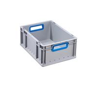 Bac de rangement ProfiPlus EuroBox 417, gris/bleu