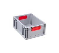 Bac de rangement ProfiPlus EuroBox 417, gris/rouge