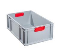 Bac de rangement ProfiPlus EuroBox 622, gris/rouge