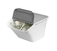 Bac de rangement - SMARTSTORE - 37L - Empilable - Couvercle avant - Plastique recyclé