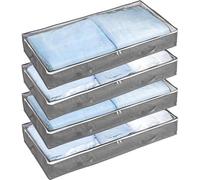 Bac de rangement sous lit 90 l, en tissu, armoire pliante, 100 x 50 x 18 cm, rangement pour vêtements