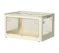 Bac de rangement transparent pour livres - Boîtes de conteneur d'organisation de vêtements, bacs d'organisation pliables, système de rangement de poulie | Organiseur de vêtements, organisateur de