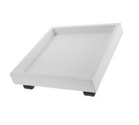 Bac de Récupération Carré 4 Roulettes, pour Déshumidificateur | Charge Maximale 100kg, Bord Relevé et Structure Intégrée, Déplacement Facile en Cave ou Salle de Bain