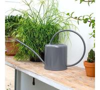 Bac de récupération d'eau d'intérieur 14 litres - Acier inoxydable, revêtu, laqué couleur, protection anticorrosion - Design tendance - Poignée plate et haute - Finition gris charbon