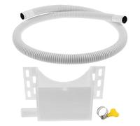 Bac de Récupération des Eaux pour Climatiseur, Plastique Blanc, Incliné | Collecteur de Condensats, Usage Intérieur au Sol, Protège les Surfaces, pour Unité Ac et Mobile