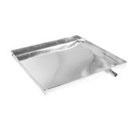 Bac de Récupération pour Climatiseur Mobile à Vidange, 0,59 In, 1 Pièce | Plastique et Métal Galvanisé, Bords Relevés 1,18 In, Sortie Latérale, Usage Balcon, Façade