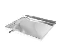 Bac de Récupération pour Climatiseur Portable, Drainage, Modèle 0.59 In | Plastique et Métal Galvanisé, Bord Relevé 1.18 In, Sortie Intégrée, pour Balcon et Façade