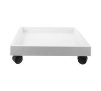Bac de Récupération pour Déshumidificateur 17,5 Pouces Blanc | Surface Texturée Antidérapante, Bords Relevés et Roulettes Intégrées, pour Sols Carrelés, Garages