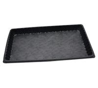 Bac de semis sans trous - Plateau de germination - 54 x 28 x 6 cm - Noir - Lot de 6 pour semis et jardinage
