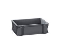 Bac de stockage gerbable en plastique - 10 litres - Gris