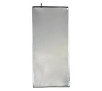 Bac de vidange de climatiseur en Acier Inoxydable, bac d'égouttement AC avec Tuyau de vidange Pince, bac de vidange de condensat pour intérieur extérieur (83 * 37 cm)
