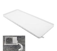 Bac d'égouttage de climatiseur Bac de vidange de condensat, bac de vidange de climatiseur de fenêtre avec kit de raccord de vidange pour systèmes de Pompe à Chaleur de fenêtre AC Mini unités
