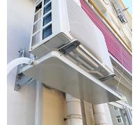 Bac d'égouttage en métal galvanisé - Bac d'égouttement collecteur d'eau Anti-Fuite pour climatiseur intérieur/extérieur, Pompe à Chaleur - 1,5 P/3P/5P