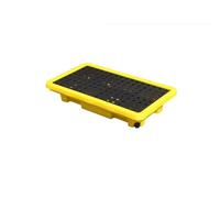 Bac d'égouttement d'huile modulaire, capacité de 90 l, avec système de drainage, grille industrielle pour seaux chimiques et peinture, pour chariots élévateurs