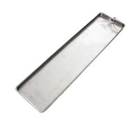 Bac d'égouttement en Acier Inoxydable, bac de récupération de climatiseur, bac de récupération de condensat adapté aux systèmes de climatisation intérieurs extérieurs(81 * 24 cm)